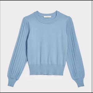 LOFT PETITE✨NWT✨ Light Blue Crewneck Sweater